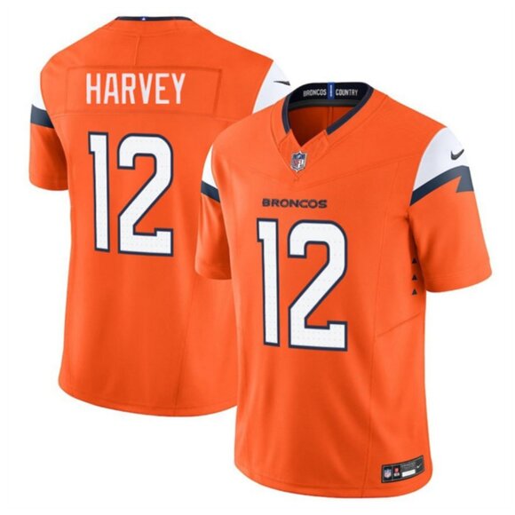 RJ Harvey Orange Vapor Stitched Jersey Can Choose Mens Youths
